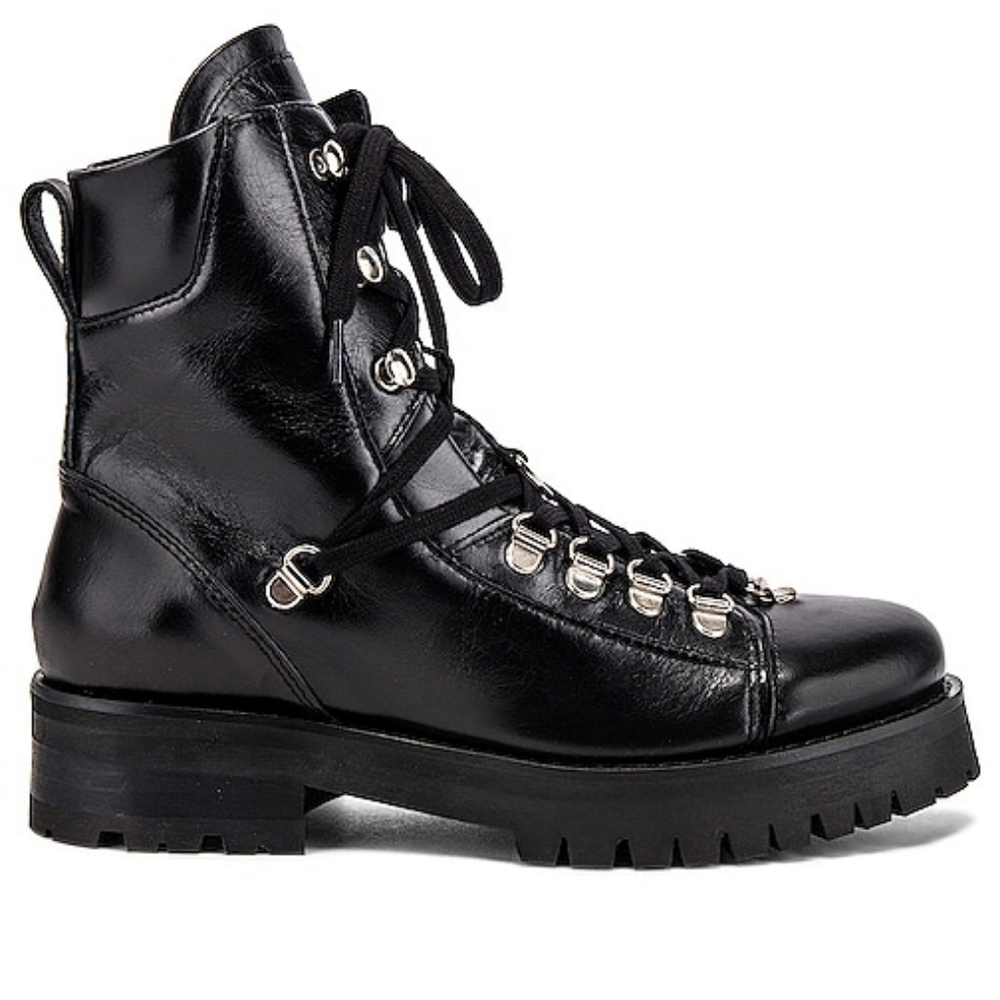 The Coolest Combat Boots all leather Franka boots by all saints us size 10(uk 8)